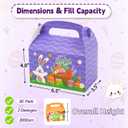 TryDrem 30 Pack Easter Treat Box, 6.5 x 3.5 x 4.8 Inch Candy Boxes with Handle, for Easter Basket Stuffers Parties Supplies Easter Decorations