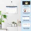 2 x 2026 desk calendar 17x12 Inch-Wall & Desk Planner Dual-Use Design,18-Month Use, clear plastic cover
