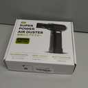 Electric Compressed Air Duster, 300,000RPM Cordless Air Blower for Dust Removal, Duster/Vacuum 2-in-1 with 10 Speeds, 20000mAh Rechargeable & 5 Nozzles Dust Blower for PC, Keyboard, Car, Outdoor (Matte Black)