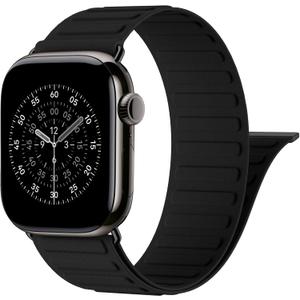 4 x Patented Magnetic Link Sport Band Compatible with Apple Watch Bands Men 44mm 45mm 46mm 49mm 42mm 41mm 40mm 38mm Women, Nylon Sport Loop Strap for iWatch Ultra 3 2 1 SE Series 11 10 9 8 7 6 5 4 3 2 1