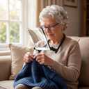 3X Neck Magnifying Glass with Light, Hands Free Magnifier with Light, Magnifying Glass for Reading Close Work, 40 LED Lights Page Magnifier, Lighted Magnifying Glass with 3 Modes