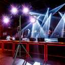 DJ Lights Stand 2 Pack, Heavy Duty DJ Stand, Portable Par Can Tripod Stage Light Stand Adjustable Height 41-95 Inch, DJ Lighting T Bar Suitable for Stages, Bar, Banquet, Party
