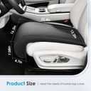 FLORICH Car Seat Extender Leg Extender Support Cushion for Driver Seats Office Chair, Leather Carseat Leg Support for Long Drivers Universal Car Seat Cushion Legs Rest Pads-Light Black