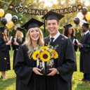 12 Pcs Graduation Picture Centerpieces Box For Table, 6/7in Photo Frame Props For Congrats Grad Graduation Party, Table Decoration For Wedding, Birthday, Graduation Decoration(Black)