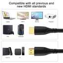 HDMI Cable 150ft(HDMI 2.0,18Gbps) Ultra High Speed HDMI Cables Gold Plated Connector Ethernet Audio Return Video 2K 30Hz FullHD1080p 3D for Xbox Arc Laptop PS3 PS4 PS9 PC HDTV etc