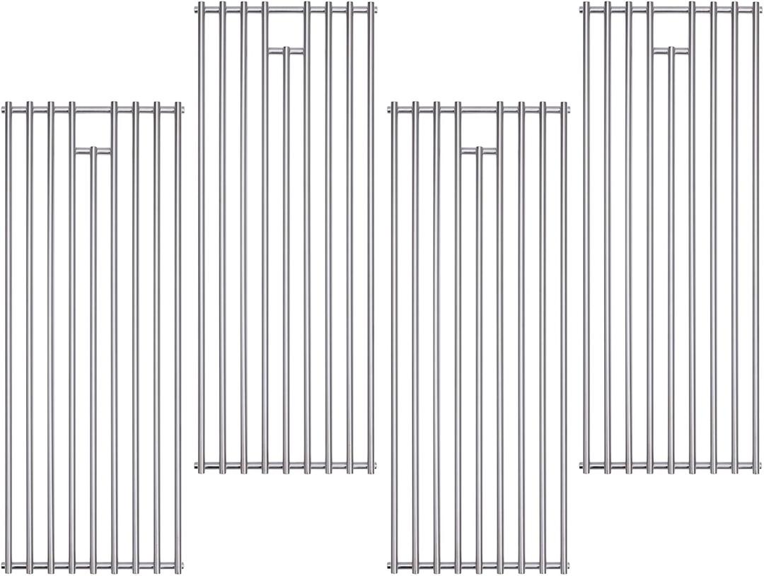 4 Pack 7mm 304 Stainless Steel BBQ Cooking Grill Grate Replacement Parts for Bull 16517,BBQ Angus 47628, Brahma, Lonstar Select, Outlaw Steer Premium, Lonestar Select,7 Burner Premium,65073 and More