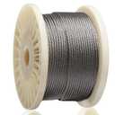 AGTEK Wire Rope 1/ 8 Inch Stainless Steel Aircraft Cable for Decking Railings, 250 FT, 7x7 Strands Construction 
