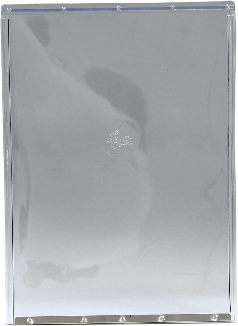 Ideal Pet Products Clear Vinyl Replacement Flap, Super Large, 15" x 20" Flap Size