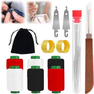 37Pcs Sewing Tool Set, Steel Needles for Hand Sewing Kit, Needles Thread Hand Repair Tools, Portable DIY Hand Made Craft Set Sewing Working Kit for Beginners, Professional DIY Lovers