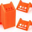 ZENFUN 8 Packs Edge Protectors for Cargo Loads, Flatbed Corner Protectors, Tiedown Plastic Protector, Truck Shipping, Protects Cargo Edges, Orange