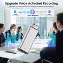 64GB Voice Recorder Digital Voice Activated Recorder USB Recording Device with Noise Reduction Rechargeable 750Hrs Small Pocket Audio Recording Devices for Lectures, Interview, Meeting, Class (Silver)