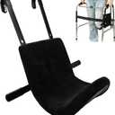 Knee Sling for Walker - Adjustable Height Walker Knee Sling Attachment, Supports 300 lbs Without Deformation, Knee Sling with Safety Support Reduces Load & Prevents Secondary Injury