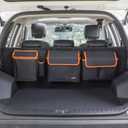 Deluxe Trunk and Backseat Organizer for Medium or large size SUVs & RVs, Detachable Storage Modules with Built-in Cooler, Patent Pending