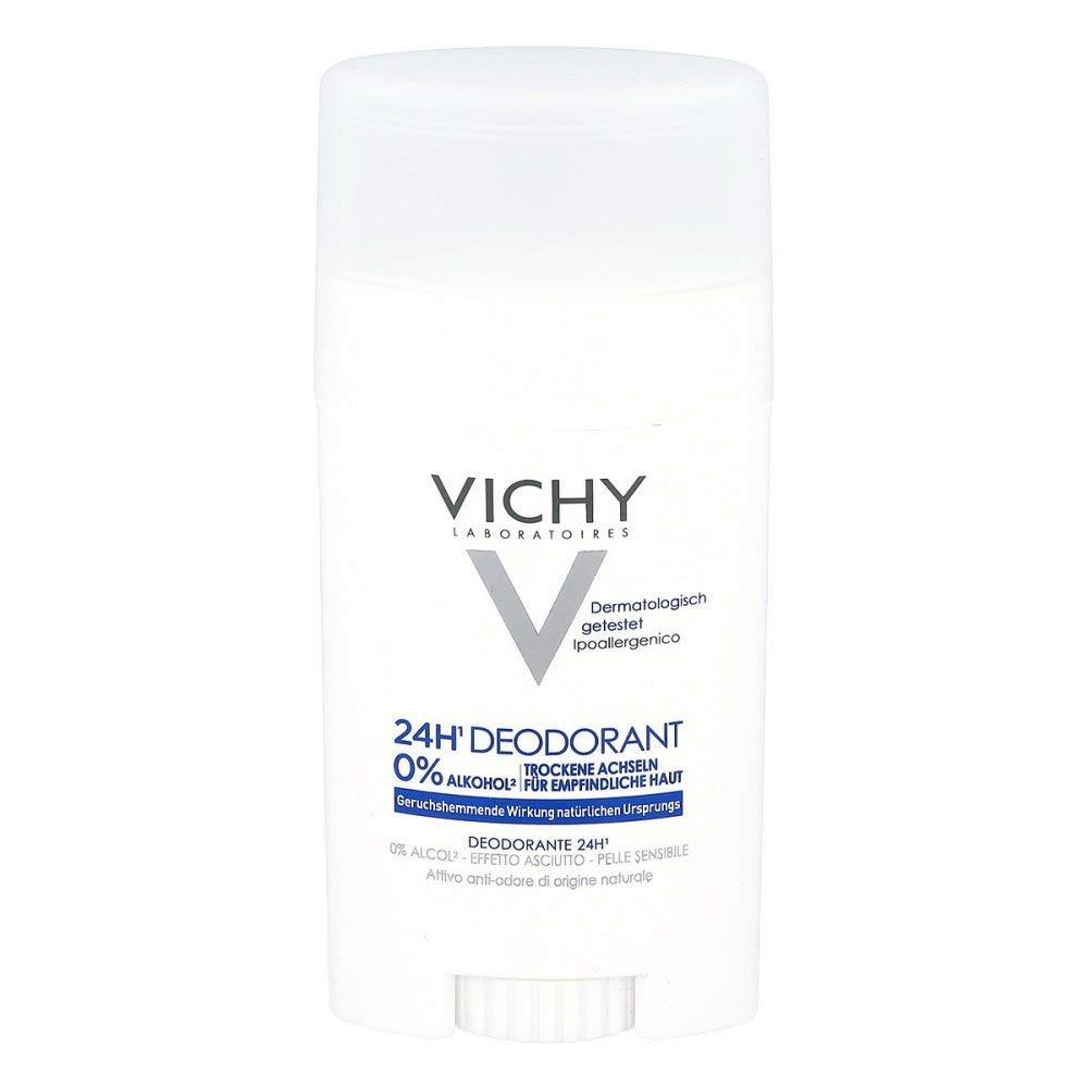 Vichy 24-Hour Dry-Touch Aluminum Free Deodorant, Stick, 1.35 Oz.