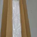 Double Curtain Track Ceiling Mounted Aluminum Curtain Rails Silent Slider Track System for Bedroom Kitchen Room Divider White 1m(3.3ft)