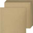 3 x 3" Square Brown Chipboard  Medium Weight 30 Point Thick Cardboard | Hardboard, Custom, Product and Environmentally Friendly Packaging Boxes | 25 Sheets per Pack