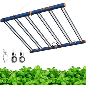 ECOHOM 720W LED Grow Light, Full Spectrum Dimmable Daisy Chain, Pro Bar Style for 5x5ft Grow Tent, Foldable & Hanging Growing Lamp for Indoor Plants Seedlings, Veg and Bloom