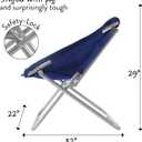 Urban Lifestyle Micro Suede Saucer Chair, Adult, Navy