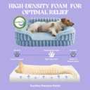 LE SURE Cute Dog Bed Medium Size Dog, Orthopedic Waterproof Medium Pet Beds with Sides, High Back Non-Slip Bottom and Egg-Crate Foam Pet Couch Sofa with Washable Removable Cover, Blue