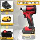 URUN for Dewalt to Milwaukee Adapter, Battery Adapter for DeWalt 20V&60V Lithium Battery Convert to for Milwaukee M18 18V lithium ion battery M18 Battery Use for Milwaukee M18 18V Cordless Power Tool