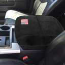 Center Console armrest Cushion Protective Cover with Pocket Compatible with 2013-2023 Ram 1500 2500 3500