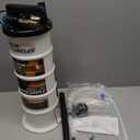 FOUR UNCLES 6.5L Oil Extractor - Pneumatic/Manual Vacumm Fluid Extractor with Pump Tank Remover & 5 Tubes for Oil Change and a Brake Bleeding Hose for Brake Fluid Change