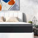 Queen Size Mattress, 10 Inch Queen Bed Mattress in a Box, 60x80 Inch Pocketed Coil Mattresses, Hotel-Grade Soft, Single Person Portable, Compliant Foam & Polyester Cover