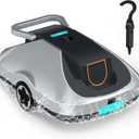 Cordless Robotic Pool Vacuum Cleaner, Cleanina Cordless Robotic Pool Vacuum Cleaner for Above Ground Pools, Automatic Robot Pool Cleaner with 200-Minute Runtime, Powerful Suction, Self-Parking, 180μm Fine Filter, Cleaning up to 2500 Sq.Ft (Grey)