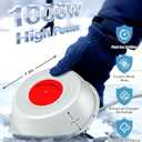 1000W Pond Heaters for Outdoor Ponds with Fish, Floating Small Pond Deicer with Thermostat-Controlled and LED Indicator, Auto ON/Off, Durable Cast Stock Tank Heater with 10 FT Cord