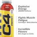 Cellucor C4 Energy Non-Carbonated Zero Sugar Energy Drink, Pre Workout Drink + Beta Alanine - Fruit Punch - 12 FL OZ (355 ml) - Pack of 12 (EXP 11/01/25)
