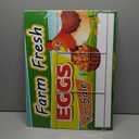 Fresh Eggs Sign - Double Sided Egg Sign - Coroplast 18x24 Yard Sign With Stakes - Farm Fresh Eggs Sign - Eggs For Sale Sign - Chicken Eggs For Sale - Egg Farm Fresh Sign - Organic Eggs Sale Lawn Sign