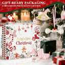 Lanpn 6 Pcs 2025 Baby's First Christmas Ornament 4" 5.5", 1st Xmas Tree Ornaments Gift Set for Baby Girl, Adorable Christmas Newborn New Bebe Keepsake, Personalised Name Holiday Hanging Decor, Pink