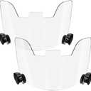 Xuhal 2 Pcs Football Visor for Youth Adult Football Helmet Visor Lacrosse Helmet Eye Shield Eye Protection for Sport (Clear)