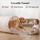 Tunnel Toys for Toddlers: Pop Up Kids Play Tunnel with Carry Bag - Collapsible Peachskin Fabric Tunnel for Baby Indoor & Outdoor - Sensory Activity Gift for Boys Girls Pet Puppy Dog