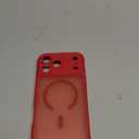 Thomo Magnetic for iPhone 17 Pro Max Case, [Compatible with Magsafe] [Full Camera Protection] Translucent Matte Military Grade Shockproof with Anti-Fingerprint Phone Cover 2025, Red