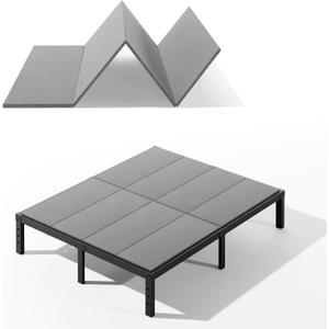 Bunkie Board Queen, Under Mattress Support Board, Foldable Low Queen Box Spring, Breathable Bunky Boards, Light & Thin & Noise Minimizing, Whole Bed Boards Design