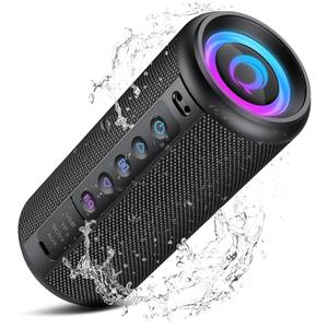Dotn Portable Bluetooth Speaker, 2026 Bluetooth 5.4 Wireless Speaker with 20W HD Loud Stereo Sound, 20H Playtime, LED Lights, IP7, TWS Pairing, Built-in Mic, for Outdoor, Home, Beach, Party, Gift