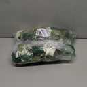 2 Pcs Flower Garland with 19.6 Ft Lights, 13.2 Ft White Floral Garland Fake Flowers for Home Wedding Party Wall Garden Room Outdoor Decor