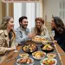 Food Warmer, Food Warming Mat for Parties Buffet, Graphene Heating, Nano Silicone, Roll Up for Storage