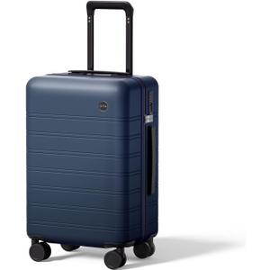 Lightweight PC Hard Shell Suitcase, 20-inch International Carry On Luggage Airline Approved with TSA Lock, 360 Silent Spinner Wheels- Ideal for Travel Suitcase (Blue)