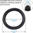 RUTU 3.75-19 3.50/4.00-19 (100/90-19) Motorcycle Inner Tubes Heavy Duty 110/90-19 Dirt Bike Inner Tube with TR4 Straight Valve Stem for M72 R71 R61 K750650 URAL MW DNEPR MT Tire 1 Pack
