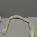 34-36 IN Long 1/2 LB Horse Tail Extension with Braided Horsehair Loop & Blunt Cut Bottom (Pure White)