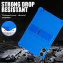 ATOOZ for SHARECLOUD P10_T Tablet Case 10.1 inch 2025,Soft Silicone Kids Case for Frameflow P10_A Tablet with PC Stand (Blue)