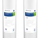Pentair Pentek DGD-5005-20 Big Blue Water Filter, 20-Inch Whole House Sediment Filter Cartridge Replacement, Dual-Gradient Density Spun Polypropylene, 20" x 4.5", 5 Micron, (Pack of 2), White