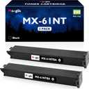 MX-60NT MX-61NT Black Toner Cartridge 2-Pack Replacement for Sharp