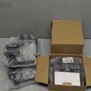 Matte Black Door Handle Interior Knob Keyless Levers Set (6 Pack), Heavy Duty Privacy Lock for Bedroom or Bathroom, Reversible for Left Right Sided Doors