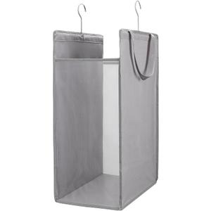 FENTEC Fentec Hanging Laundry Hamper, Hanging Laundry Basket, Slim Laundry Hamper Bag with Handles, Portable Hanging Closet Hamper, Mesh Heavy Duty Hanging Laundry Bag (Grey,1 Pack)