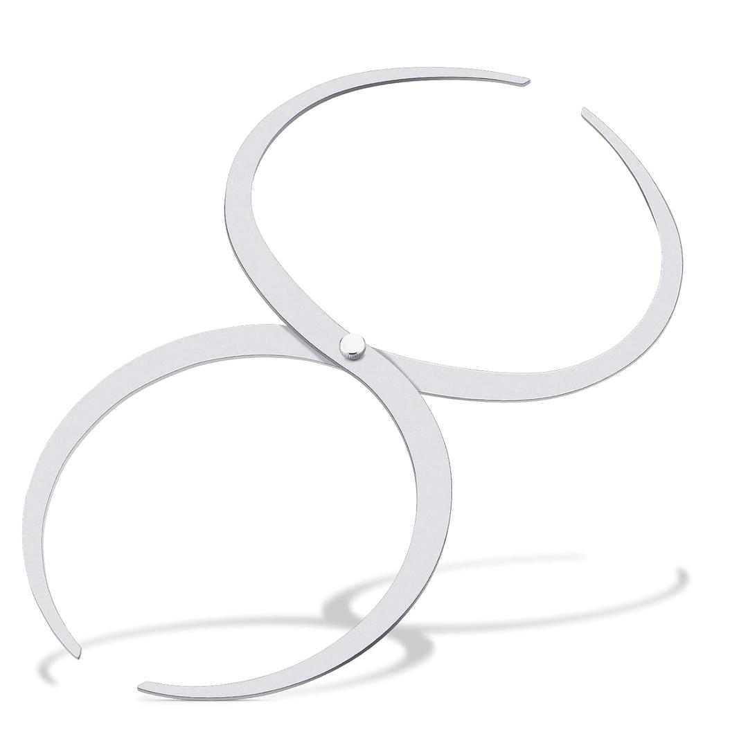 Wood Turning Double Ended Bowl Calipers Stainless Steel Woodworking Woodturning Tools Pottery Calipers Wood Lather Thickness Measuring Tool (7 Inch)