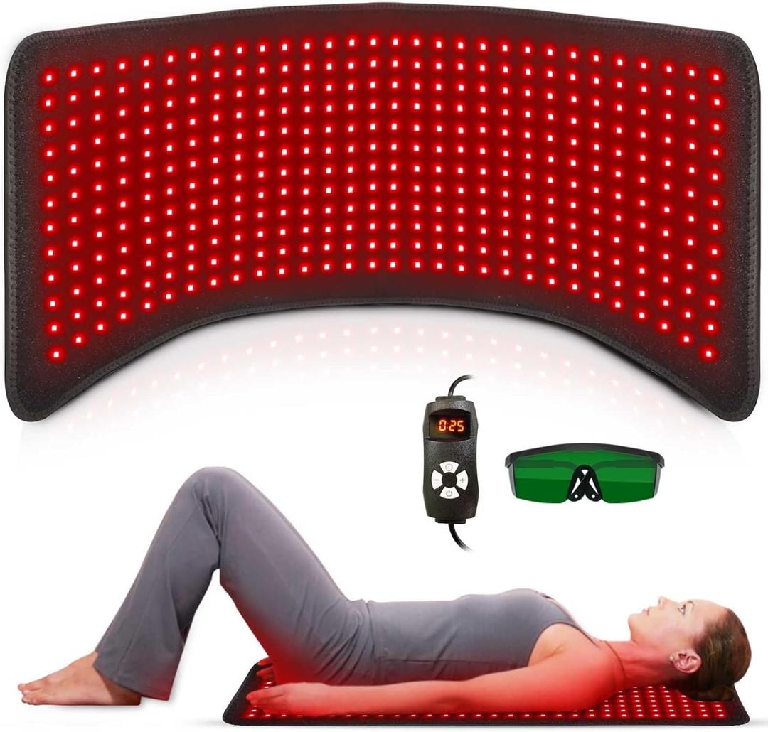 Red Light Therapy, Infrared Light Therapy 31.6" * 11.8" Large Wrap Pad 360LEDs for Body Back Waist Knee Joint Pain Relief, Muscle Repair, Decrease Inflammation, Ideal Gift (XL)