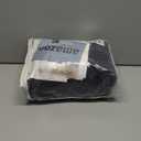 DUALIFE Black Out Curtain Panels Tab Back with Hooks, Sundproof Thermal Insulated Pleat Long Curtains/Drapes for Sliding Glass Door Hall/Dining Room, 40 Wide by 96 Inches Long, Set of 2